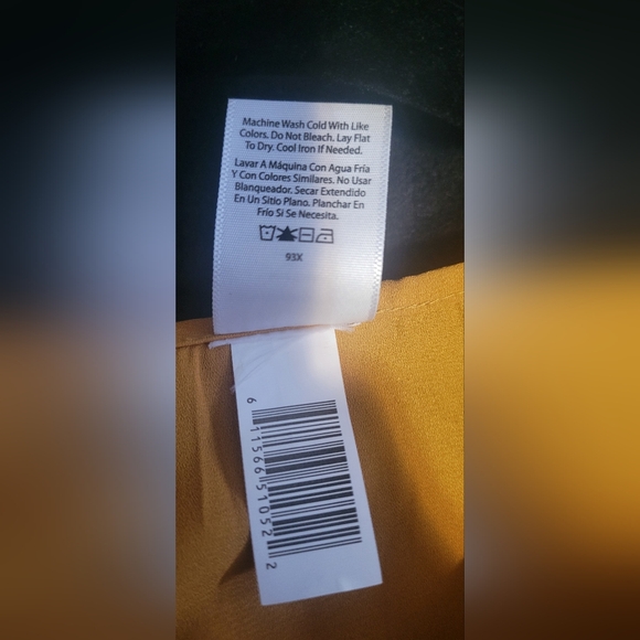 *SOLD* 2 PIECE Beautiful 100% silk poncho Mustard Yellow Shrug/kimono 2X-3X - Picture 6 of 15